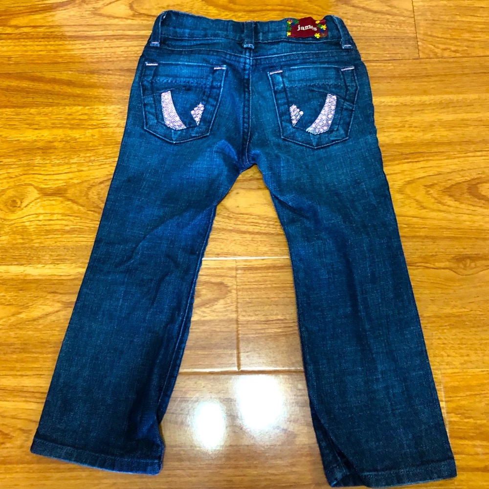 Dry Age Jeans baby james jeans pink crystal bandit Size 4 bling